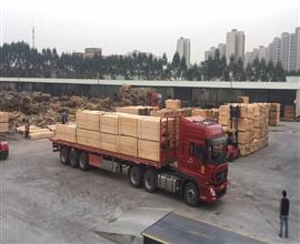 建筑木方发往广东