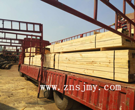 江西九江李总预订的铁杉建筑木方整车已发货，请注意查收！